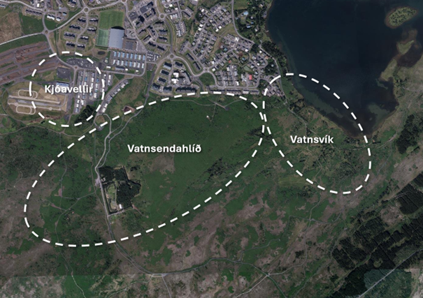 Vatnsendahlíð kort