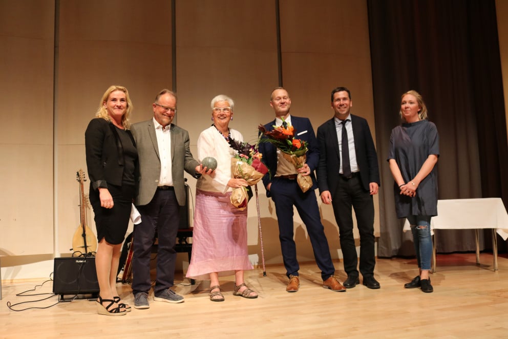 Ásgeir Ásgeirsson bæjarlistamaður Kópavogs 2016 og Kristín Þorkelsdóttir heiðurslistamaður 2016 ása&hellip;