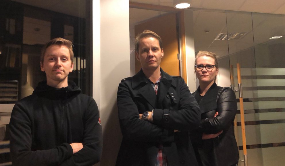 Skúli Þór Jónasson, Kolbeinn Marteinsson og Katrín Júlíusdóttir skipa Útsvarslið Kópavogs 2018.