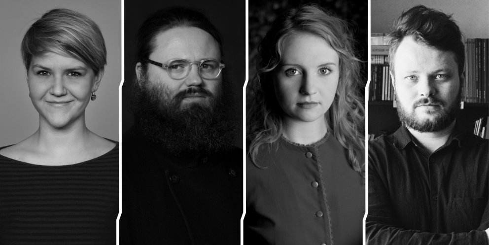 Tónskáldin Ásbjörg Jónsdóttir, Sigurður Árni Jónsson, Gunnar Karel Másson og María Huld Markan Sigf&hellip;