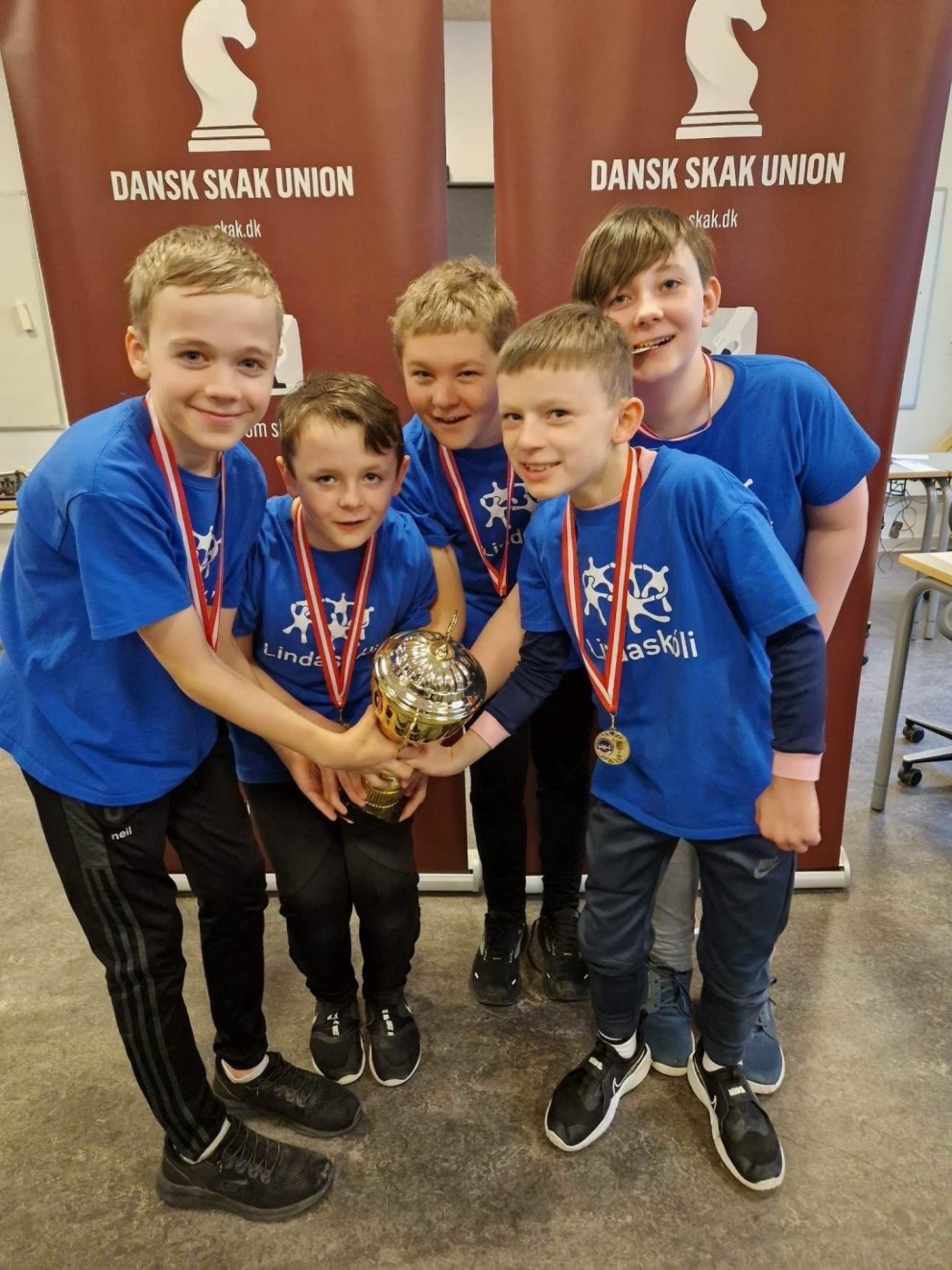 Sveit Lindaskóla varð Norðurlandameistari í skák.