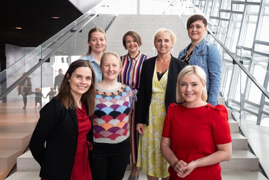 Á myndinni eru frá vinstri: Katrín Jakobsdóttir forsætisráðherra, Aino Freyja Järvelä forstöðumaður&hellip;