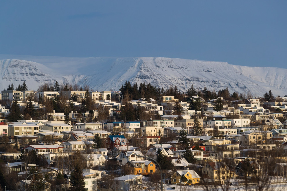 Kópavogur í vetrarbúning.