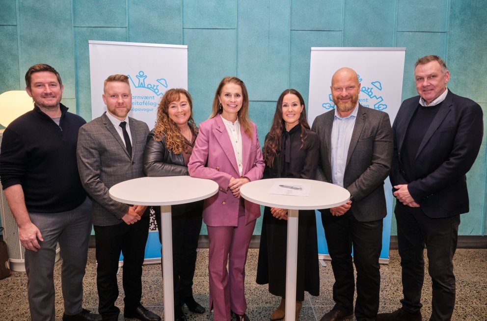 Frá vinstri: Victor Berg Guðmundsson, Jakob Sindri Þórsson, Anna Birna Snæbjörnsdóttir, Ásdís Krist&hellip;