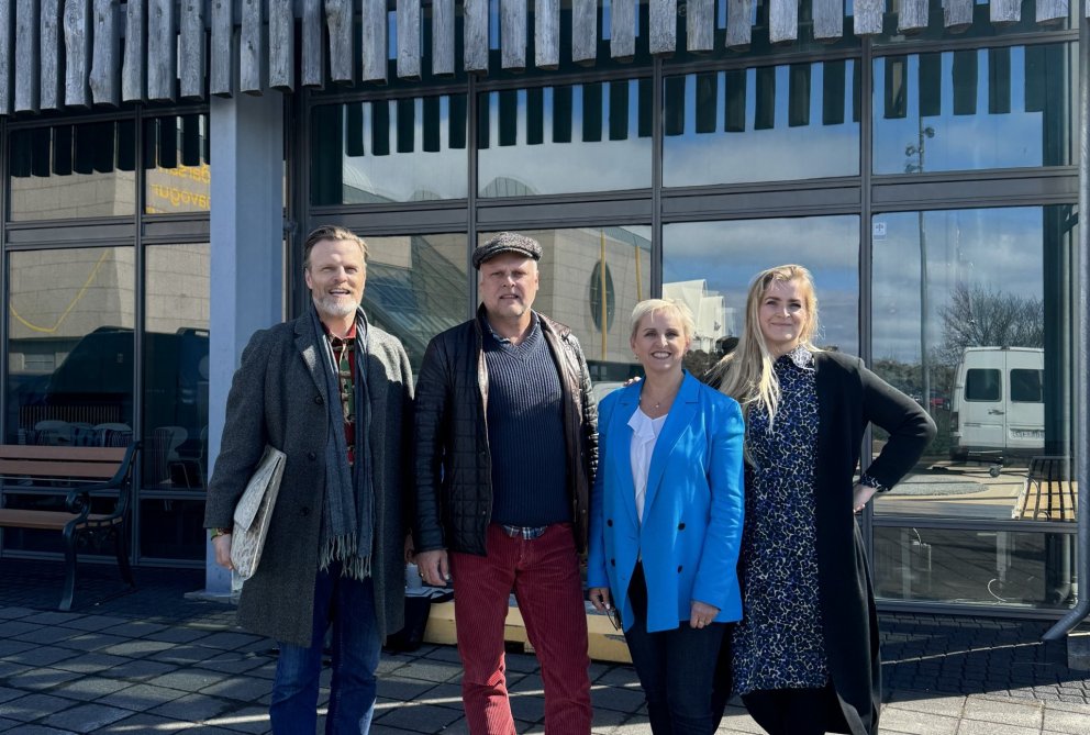 Á myndinni eru frá vinstri Davíð Þór Jónsson, Halldór Friðrik Þorsteinsson, Soffía Karlsdóttir og V&hellip;