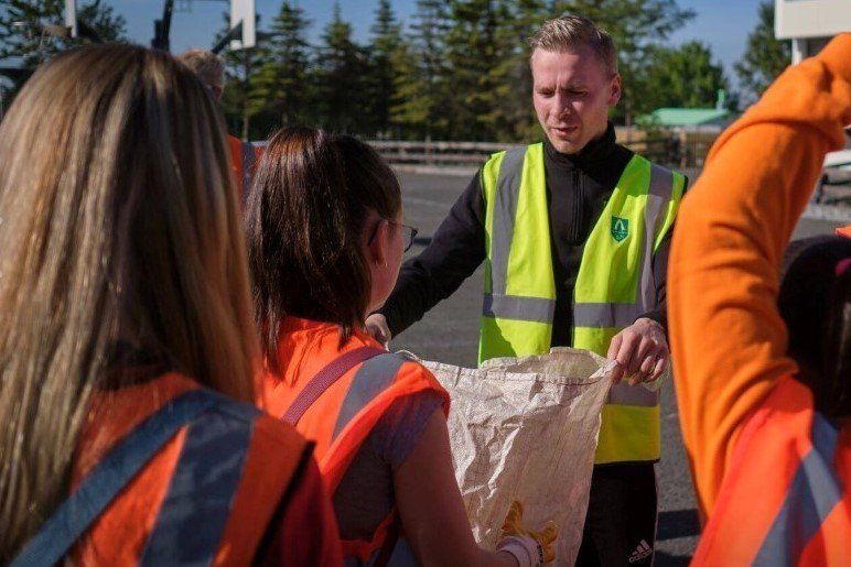 Vinnuskólinn að störfum