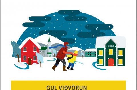 Gul viðvörun.