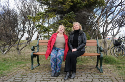 Petrína Rós Karlsdóttir og Margrét Björnsdóttir.