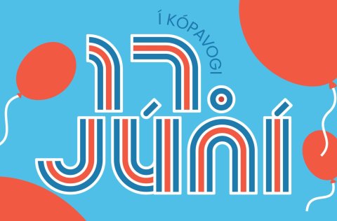Skrúðganga er fastur liður hátíðarhalda á 17.júní í Kópavogi.