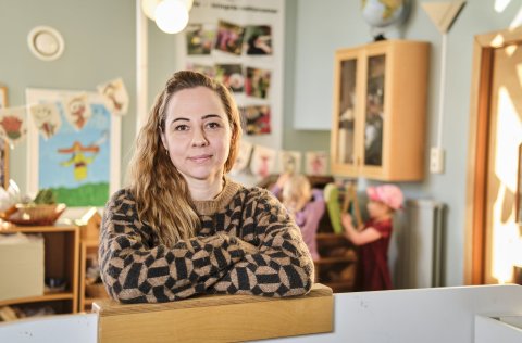 Hrönn Valgeirsdóttir leikskólakennari og MA í foreldrafræðslu.