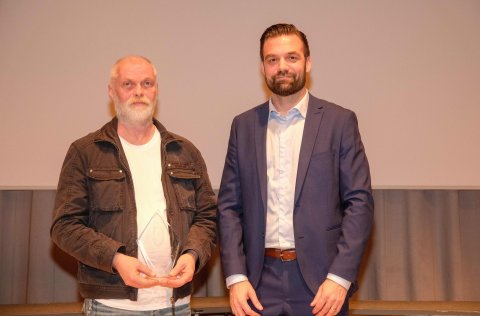 Gunnþór Hermannsson sjálfboðaliði ársins og Sverrir Kári Karlsson formaður Íþróttaráðs á Íþróttahát&hellip;