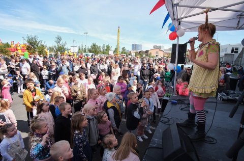 Lína Langsokkur að skremmta á 17.júní