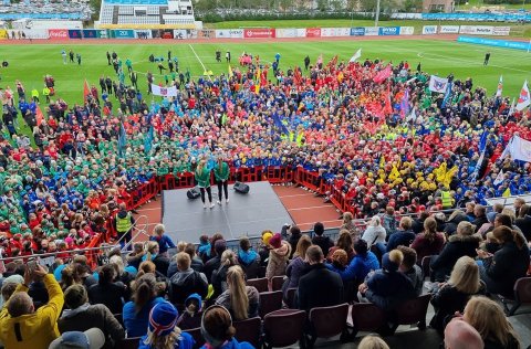 Frá setningu Símamótsins 2021. Mynd/Síminn.