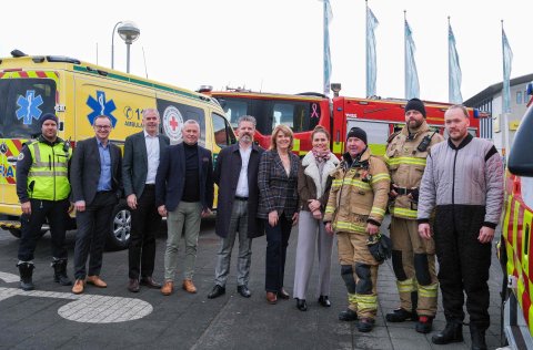 Svavar Sigurðarson starfsmaður SHS, Páll Björgvin Guðmundsson framkvæmdastjóri SSH, Almar Guðmundss&hellip;