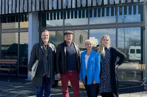Á myndinni eru frá vinstri Davíð Þór Jónsson, Halldór Friðrik Þorsteinsson, Soffía Karlsdóttir og V&hellip;