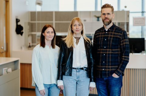 Spretthópur: Sólrún Día Friðriksdóttir, Sara Björg Kristjánsdóttir og Bjarni Guðmundsson. Á myndina&hellip;